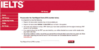 Input your TRF number in the tracking form